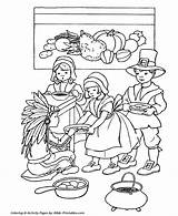 Plantation Harvest Pilgrims sketch template