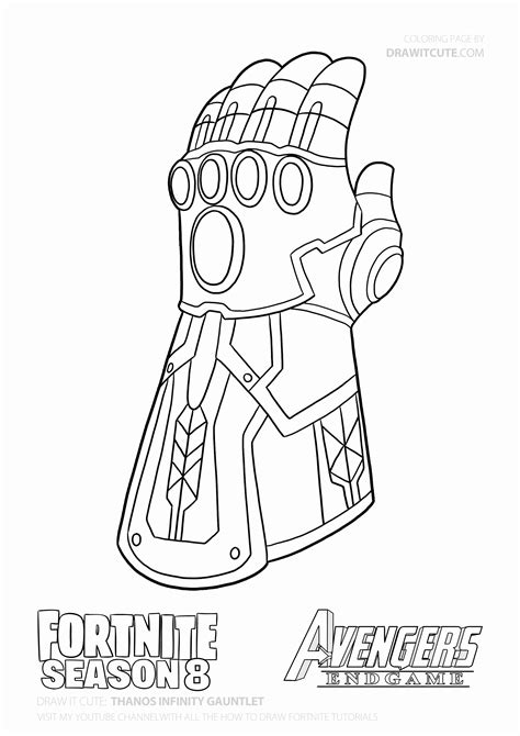 infinity gauntlet coloring page inspirational   draw thanos