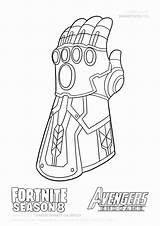 Gauntlet Thanos Iron Colorir Vingadores Desenhos Villains Zapisano Drawitcute Escolaeducacao sketch template