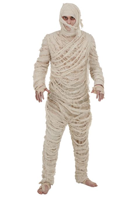 men s plus size mummy costume exclusive jumpsuit