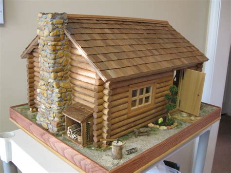 pin  heather viking     doll house miniature houses  log cabin