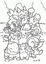 Pokemon Coloring Pages Cute Wuppsy Kids Colouring sketch template