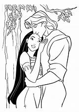 Pocahontas Coloring Pages Disney Printable Kids sketch template