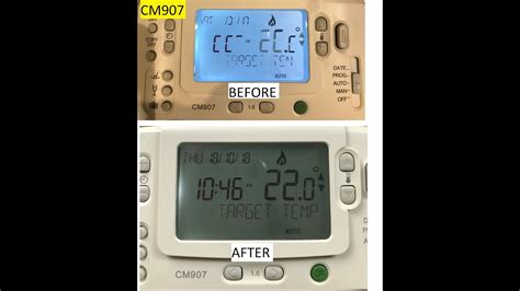 honeywell cm cm cm wireless thermostat lcd screen repair fix excerpt youtube