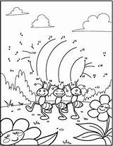 Dot Coloring Ant Ants Pages Printable Kids Drawing Printables Marching Go Line Template Bug Spring Dots Connect Getdrawings Craft Disney sketch template