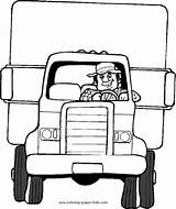 Coloring Pages Transportation Truck Color Trucks Printable Kids Cars Sheets Found sketch template