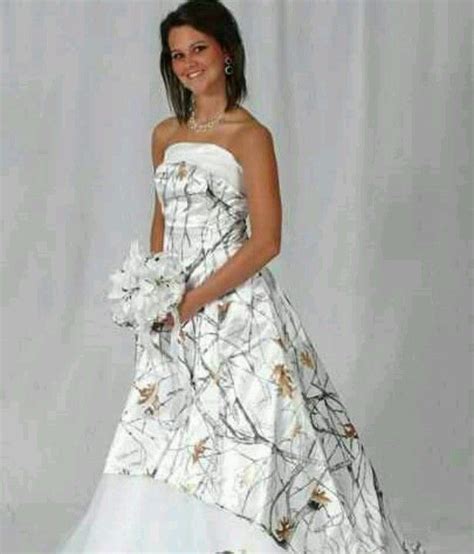 White Camo Dress Camo Wedding Dresses Camouflage Wedding Dresses