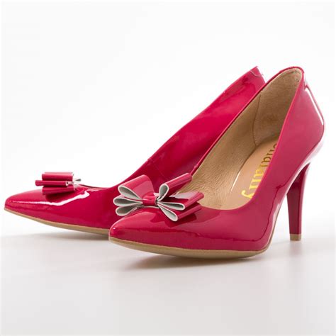 Pink Heels With Bow Chalany Shoes