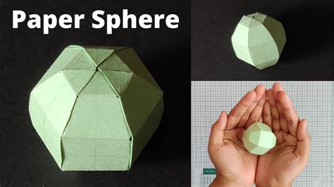 paper sphere  ball   paper easy design youtube