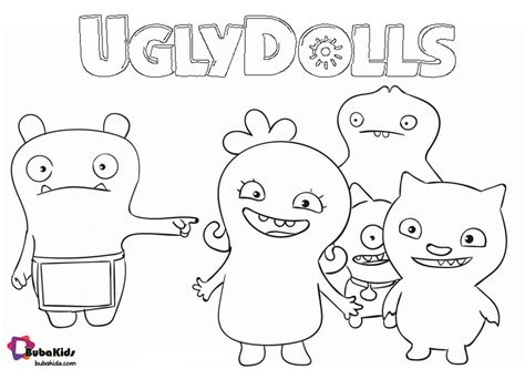 Ugly Dolls Lou Coloring Pages