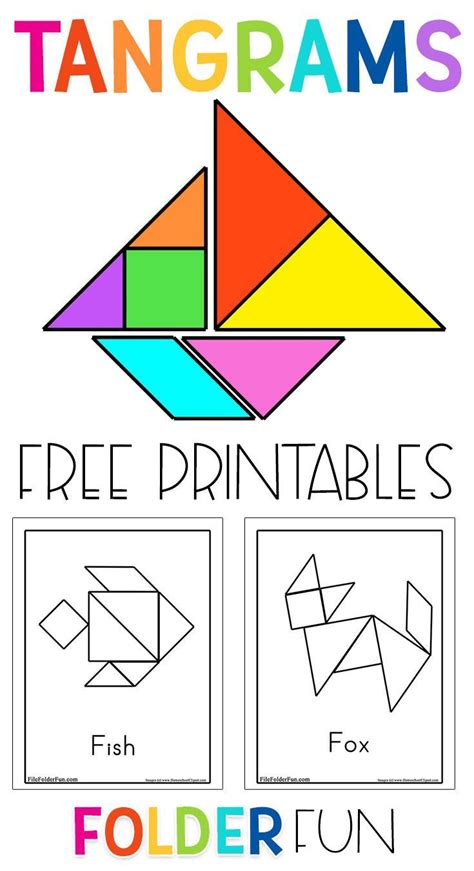 printable tangram puzzles  printable templates