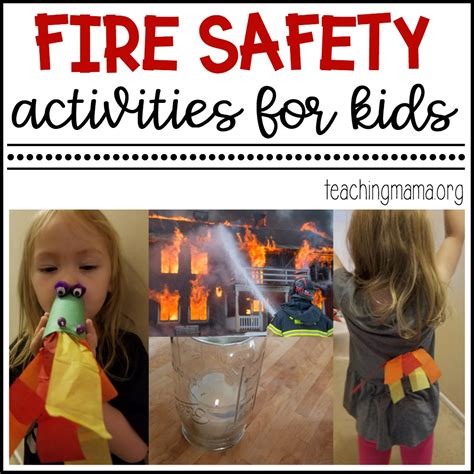 fire safety activities  kids teaching mama