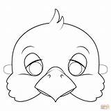 Coloring Mask Printable Dove Kids Animal Masks Pages Bird Chicken Doves Templates Supercoloring Colouring Face Cow Animals Color Visit sketch template