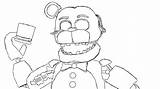 Freddy Coloring Fnaf Pages Golden Bonnie Toy Withered Drawing Chica Nightmare Aphmau Foxy Mangle Nights Five Fazbear Printable Color Drawings sketch template