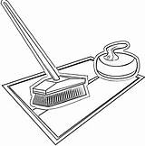 Curling Equipment Coloring Pages Color sketch template