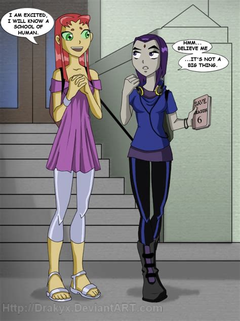 starfire and raven cuteness teen titans 01 by ~drakyx on deviantart heroes or princesses