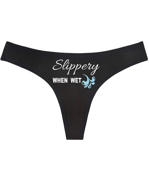 Slippery When Wet Panty Gag Ts Bachelorette Party T Etsy