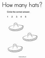 Hats Many Coloring Math Choose Board Twistynoodle Noodle sketch template