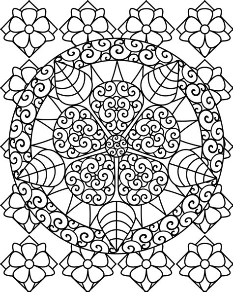 coloring pages geometric  printable coloring pages