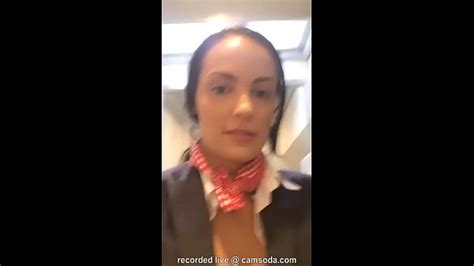 flight attendant uses in flight wifi to cam on camsoda xvideos