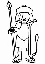 Roman Coloring Soldier Getcolorings Color Printable sketch template