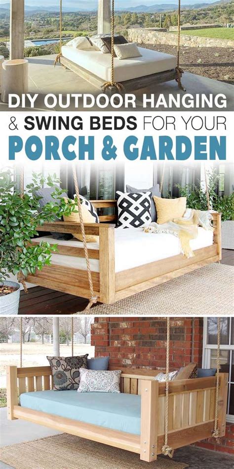 Diy Outdoor Hanging And Swing Beds For Your Porch And Garden