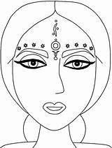 Coloring India Pages Bindi Countries Colouring Culture Indian Kids Around Print Face Printable Color Some Children Woman Coloringpagebook Popular Template sketch template