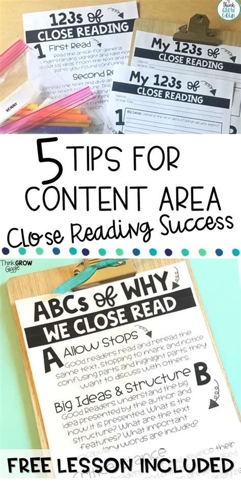 close reading lesson plan ideas   upper elementary