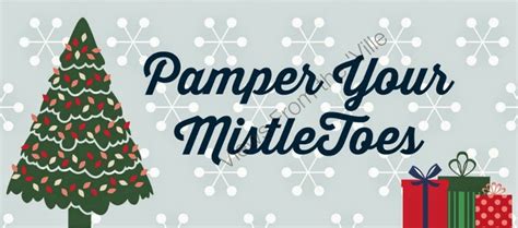 diy pamper  mistletoes gift  printable tag