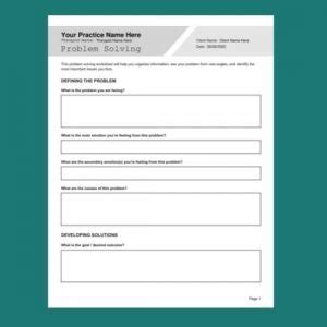 narrative therapy worksheets editable fillable printable pdfs