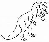 Coelophysis Dinos Urgeschichte Allosaurus sketch template