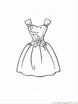 Dress Coloring Beautiful Pages Coloringpages101 sketch template