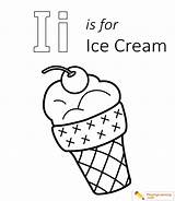 Ice Cream Coloring Letter Printable Pages Lowercase Uppercase Kids Through Template sketch template