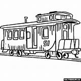Coloring Train Pages Caboose Car Engine Steam Clip Trains Locomotive Clipart Front Kids Printable Thecolor Sheets Presentations Websites Reports Drawing sketch template