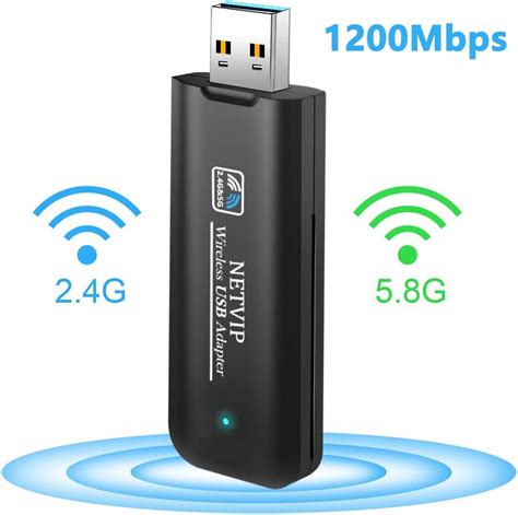 Ac1200 Wireless Usb Wifi Adapter Dual Band 5 8g 867mbps 2 4g 300mbps