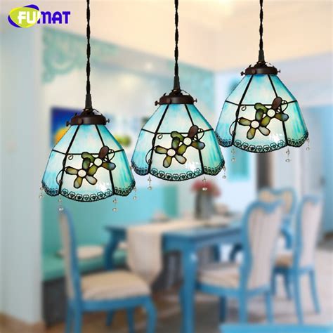 Fumat Stained Glass Pendant Lamp Mediterranean Style