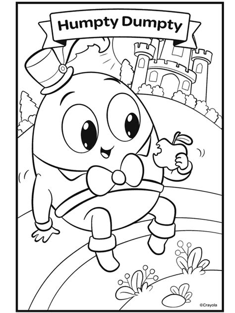 printable humpty dumpty coloring pages