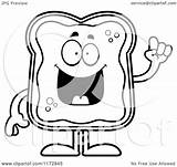 Toast Cartoon Jam Mascot Smart Coloring Clipart Idea Thoman Cory Outlined Vector Clip 2021 sketch template
