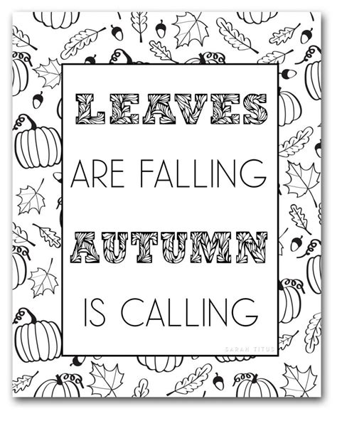 coloring page  fall  fall coloring page happy fall