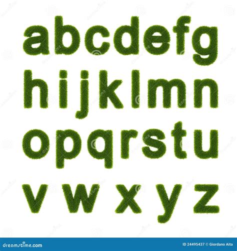 green alphabet stock illustration image  lowercase