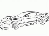 Coloring Mustang Pages Car Printable Popular sketch template