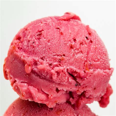 pink ice cream  white surface  stock photo
