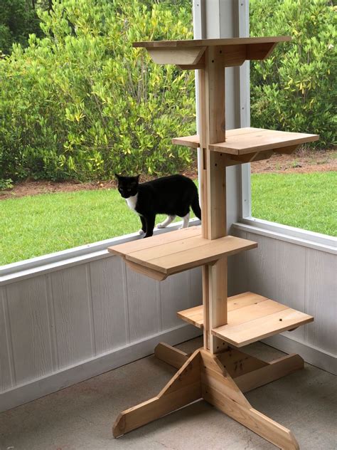 outdoor  indoor cedar cat tree catsplay superstore cat tree plans cat tree outdoor cat