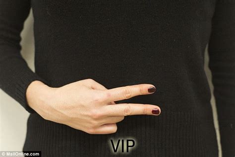 two fingers for a vip and a hand rub for a lifetime ban the secret