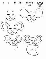 Koala Animals Zoo Drawing Draw Step Drawings Easy Animal Australia Simple Learn Dessin Instructions Cartoon Steps Google Fun Visit Paintingvalley sketch template