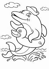 Coloring Pages Dolphin Animals K5 Worksheets sketch template