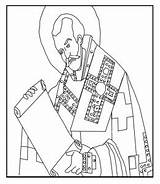 John Chrysostom sketch template
