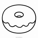 Coloring Doughnut Pages Clipart Donut Donuts Color Kids Expanded Form Round sketch template