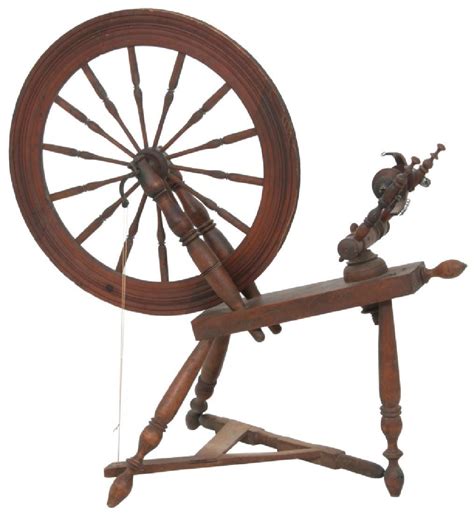 antique flax wheel jun   fontaines auction gallery  ma