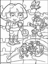 Dora Websincloud Puzzle Jigsaw sketch template